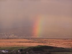 Rainbow over Ynyslas Beach
