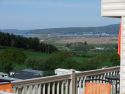 The view from the caravan accross to Ynyslas beach and nature reserve